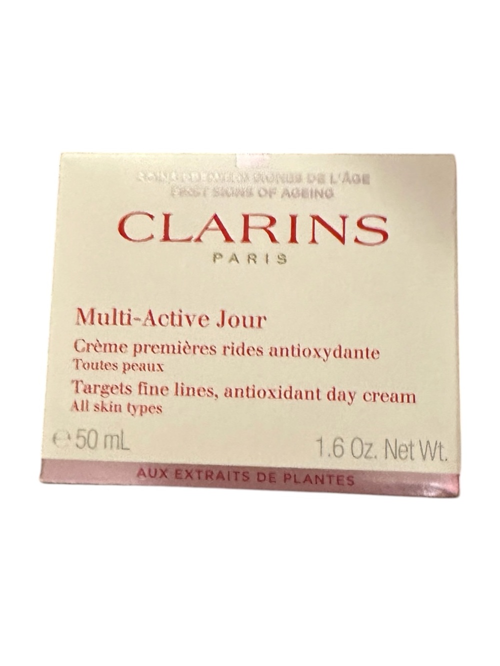 Clarins Multi-Active Jour Day Cream - this is soooo good! 62.00 retail